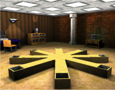 Virtual reality radial 8-arm maze