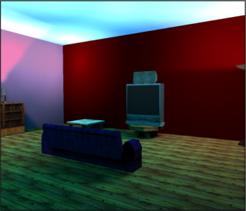 Virtual reality living room